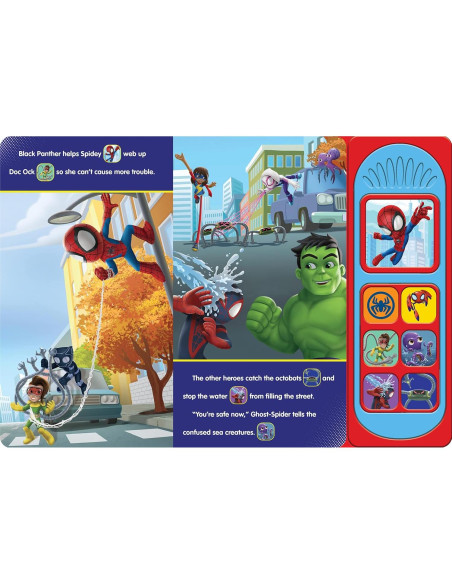 Marvel Spider-man - Spidey and his Amazing Friends - Spidey Makes a Splash Sound Book - PI Kids
