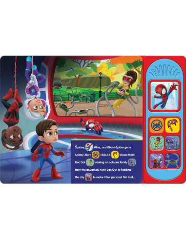 Marvel Spider-man - Spidey and his Amazing Friends - Spidey Makes a Splash Sound Book - PI Kids