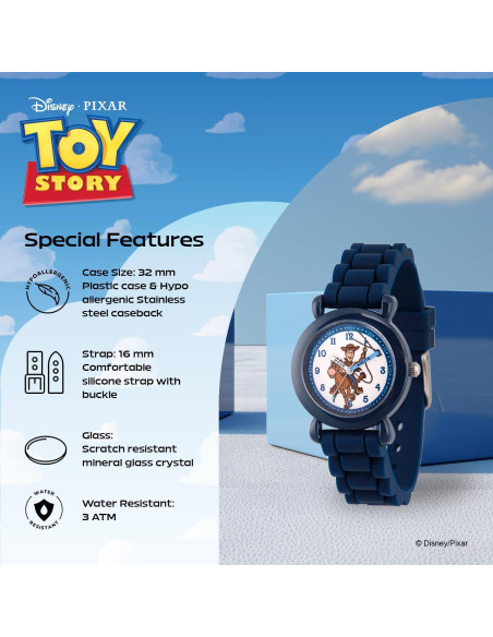 Reloj Analógico Disney Toy Story para Niños 32mm Azul
