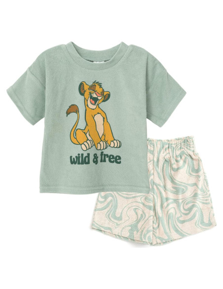 Conjunto camiseta y pantalones cortos Disney Mickey 5T