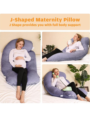 Almohada de Embarazo Chilling Home 58" (147 cm) U Gris