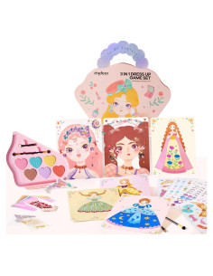Juego de Vestir 4 en 1 MiDeer - Maquillaje de Princesa