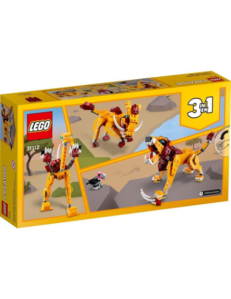 LEGO Creator 3en1 León Salvaje 31112 - 224 Piezas