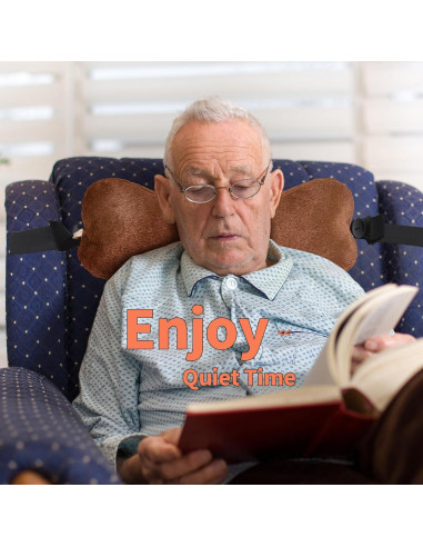 Almohada para Cuello VCOMSOFT Ajustable Marrón 45,72 cm