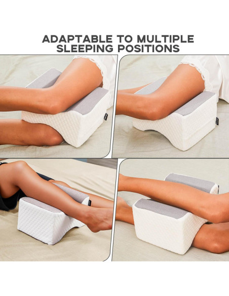 Almohada para Rodilla y Pierna Cooloo8 - Espuma Viscoelástica Gris