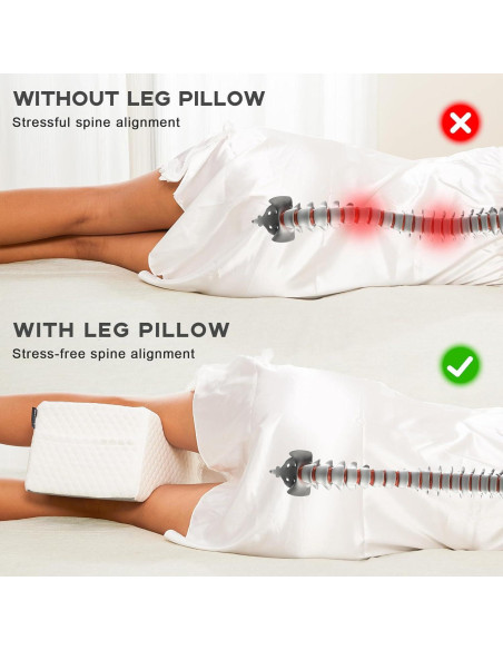 Almohada para Rodilla y Pierna Cooloo8 - Espuma Viscoelástica Gris