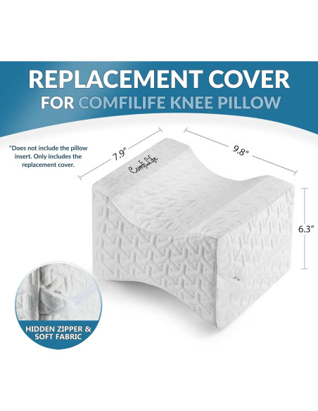 Funda de Reemplazo ComfiLife para Almohada de Rodilla 25x20cm