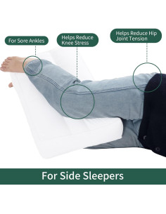 Almohada para Rodillas MABOZOO 33x66 cm Alivio Dolor Cadera 2