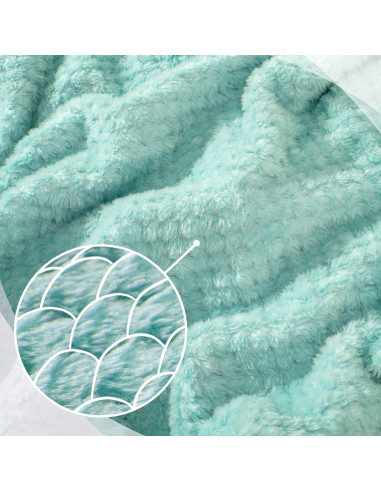 Juego de Almohada y Manta de Viaje Urnexttour Azul Verde