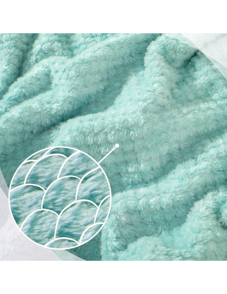 Juego de Almohada y Manta de Viaje Urnexttour Azul Verde