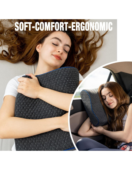 Almohada de Viaje Marcolumb Espuma Viscoelástica Gris