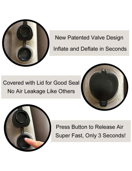 Almohada de Viaje Inflable SmartDer con Soporte para Cuello