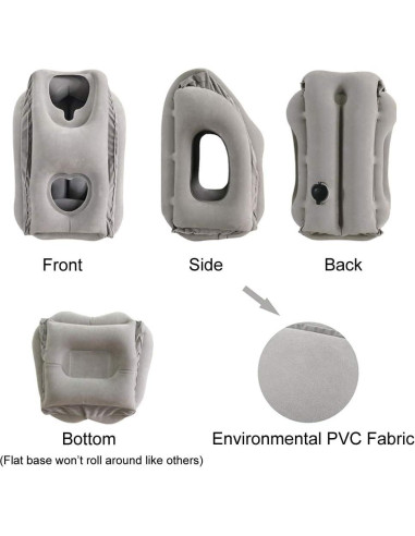 Almohada de Viaje Inflable SmartDer con Soporte para Cuello