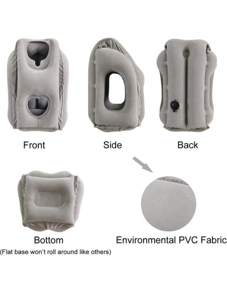 Almohada de Viaje Inflable SmartDer con Soporte para Cuello
