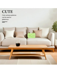 Almohada Calentadora de Manos Veemoon 26x19cm Peluche Verde 2