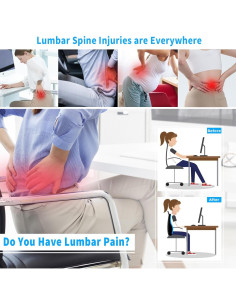 Almohada Soporte Lumbar ANTETOKO Espuma Memoria Negra 2