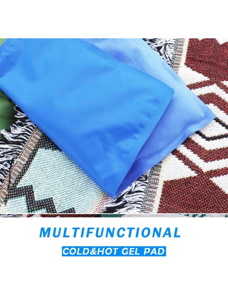 Almohadilla Refrigerante Couleurs 24x33cm Gel Azul Reutilizable
