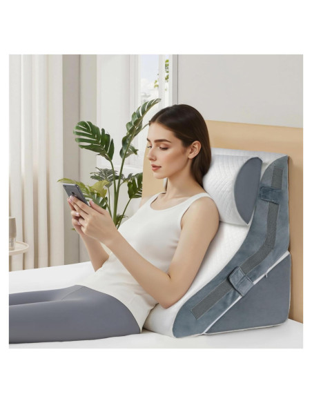 Almohada en cuña ortopédica VMFKPNR ajustable 15 en 1