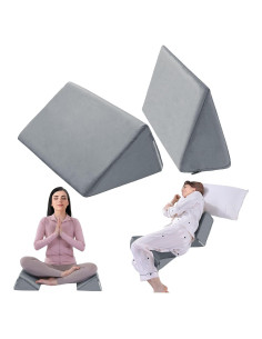 Almohada en Cuña BALAPET 2 Pcs Espuma Premium Gris