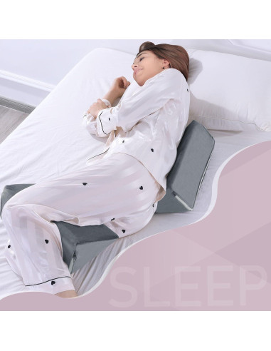 Almohada en Cuña BALAPET 2 Pcs Espuma Premium Gris