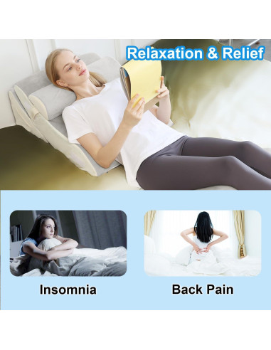 Juego de Almohadas en Cuña TokSay - Espuma Viscoelástica 3 Piezas