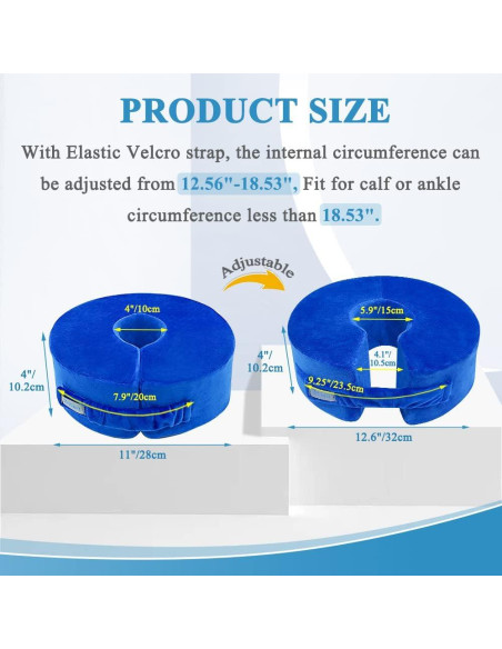 Almohada de Elevación de Pierna Zelen - Soporte Post Cirugía 28x28 cm