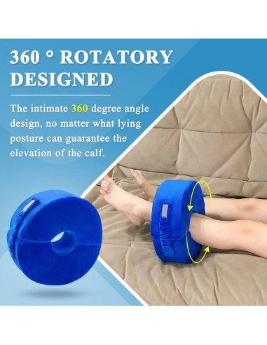 Almohada de Elevación de Pierna Zelen - Soporte Post Cirugía 28x28 cm