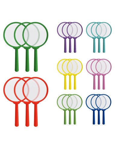 24 Lentes de Aumento Coloridos IRCHLYN 5X para Niños