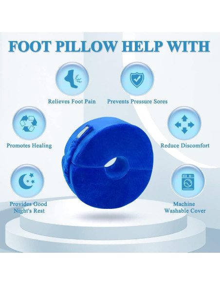 Almohada de Elevación de Pierna Zelen - Soporte Post Cirugía 28x28 cm