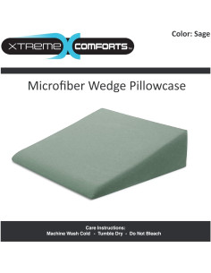 Funda de Almohada en Cuña Xtreme Comforts 68x63x18 cm Salvia 2