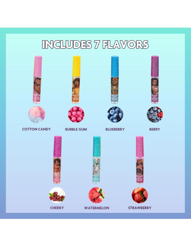 Set de 7 Brillos Labiales Moana Townley Girl 20x14cm