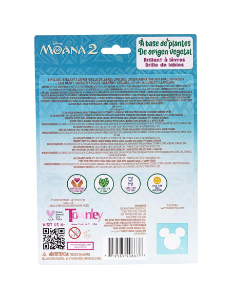 Set de 7 Brillos Labiales Moana Townley Girl 20x14cm