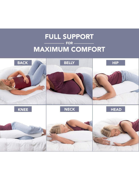 Almohada de Cuerpo Completo ComfySure J Hipoalergénica 147 cm