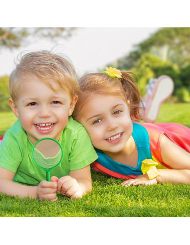 24 Lentes de Aumento Coloridos IRCHLYN 5X para Niños