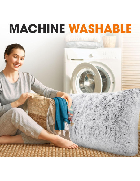 Cojín de Cuerpo Largo Cheer Collection 50x137 cm Gris