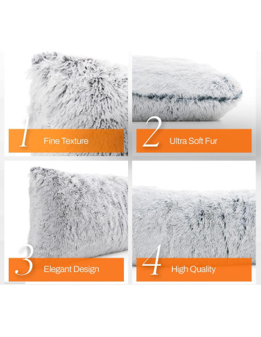 Cojín de Cuerpo Largo Cheer Collection 50x137 cm Gris