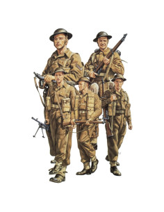 Tamiya 1:35 Infantería Británica en Patrulla - 5 Soldados