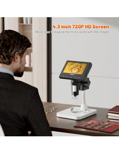 Microscopio Digital Elikliv EDM4 1000x 4.3" LCD con LED 2