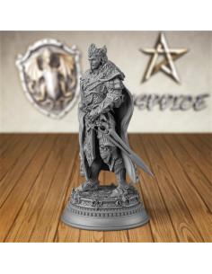 Miniatura Rey Guerrero 32mm AUSPDICE para Wargaming 2
