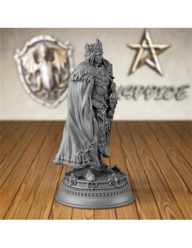 Miniatura Rey Guerrero 32mm AUSPDICE para Wargaming