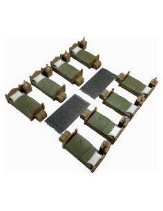 Cuarteles de Soldados Terreno Miniatura 28mm Extruded Gaming