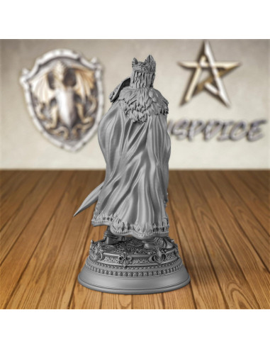 Miniatura Rey Guerrero 32mm AUSPDICE para Wargaming