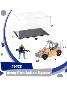 Juego de Soldados 3 Nutrias con Estuche Acrílico 16 Piezas 2