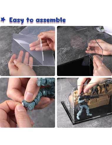 Juego de Soldados 3 Nutrias con Estuche Acrílico 16 Piezas