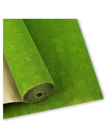 Alfombra de Césped Artificial EVEMODEL 100x250cm para Dioramas