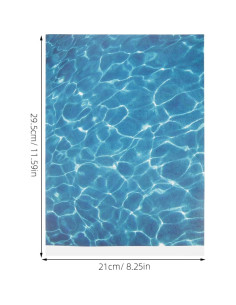 Hoja de Agua Artificial Garneck 5pcs 29.5x21cm Decoración 2