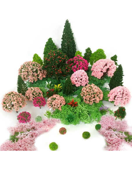 Árboles de Modelo Mixto QuarenDen 37 Piezas Decoración Verde