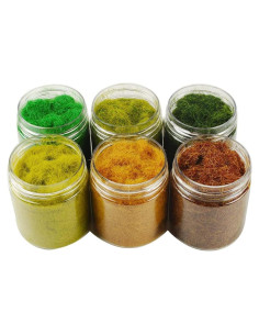 NWFashion 6 Botellas de 125ml Hierba Estática 5mm