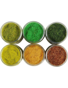 NWFashion 6 Botellas de 125ml Hierba Estática 5mm 2