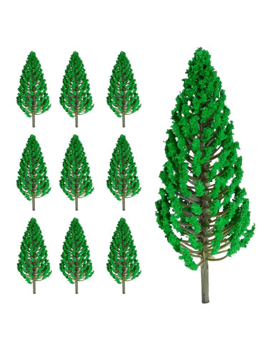 10 Árboles de Pino Cedro Mantouxixi 16cm Verde Modelo